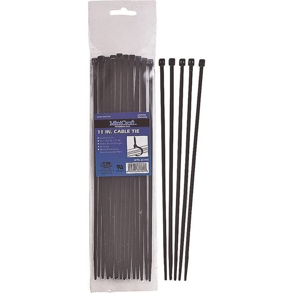 Prosource Cable Tie 11In 50Lb 25Pc Black CV280W-253L